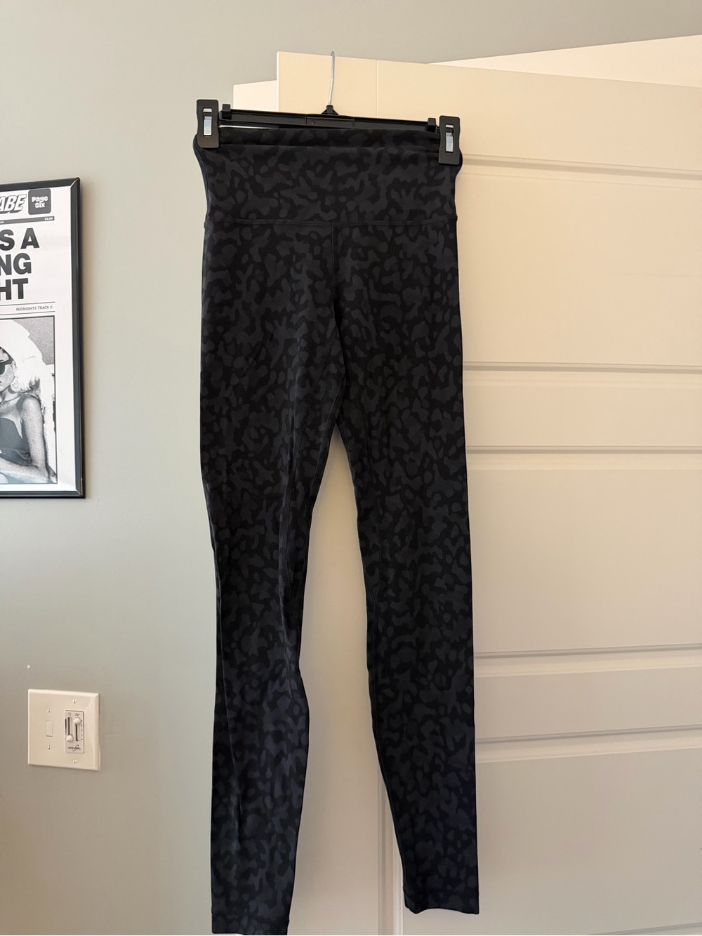 lululemon align Black Subtle Leopard Print High-Rise Leggings